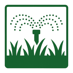 ドライスポットを防ぎ、美しい芝を維持するイメージ