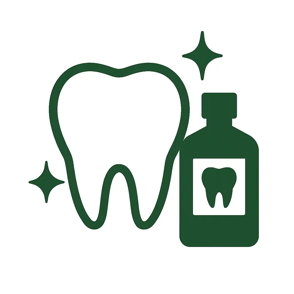 ピカピカの歯のイラスト